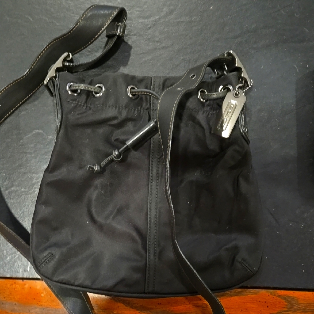 COACH Black Nylon Crossbody Bag